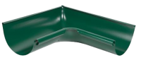 Угол желоба внутренний 90 гр, сталь, d-125 мм, зеленый, Aquasystem